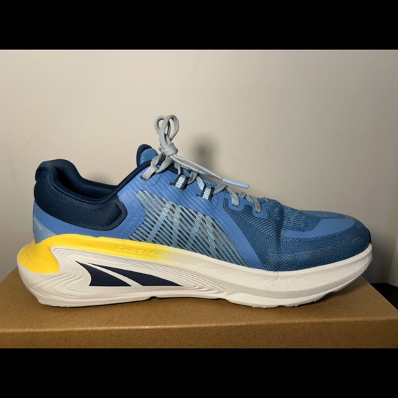 Altra Paradigm 7 Running Shoes Sneakers Blue/White/Yellow Womans 9 - Picture 3 of 16